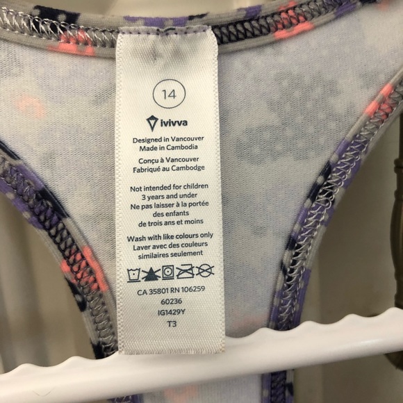 Ivivva by Lululemon girl’s tank top - Picture 8 of 9